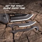 Outdoor Edge Razor HTX Replaceable Blade Folding Knife 3" Blades Grey - alternate view 6