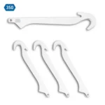 OD Edge RazorSafe Gutting 4 Pack with four white hooked replacement blades