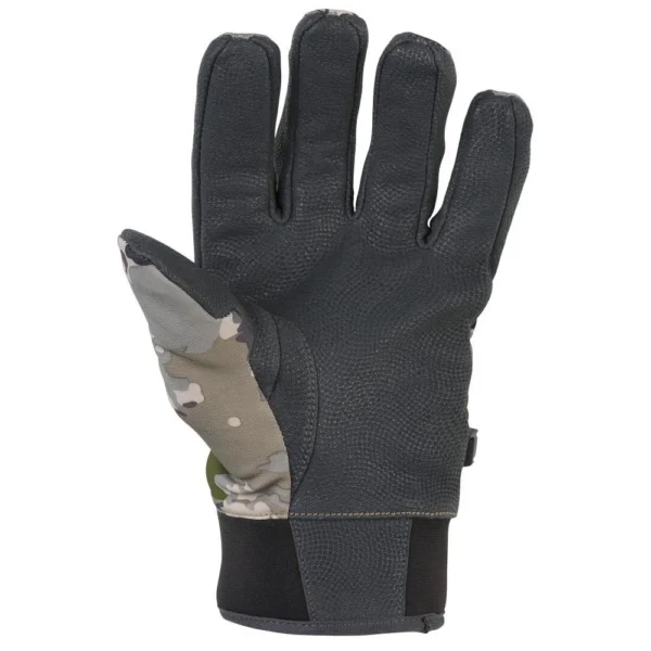 Browning Pahvant Pro Glove, black palm view with Ovix camo thumb panel