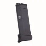 Pearce Plus-One EXT for Glock 42 black magazine with curved extension, side view
