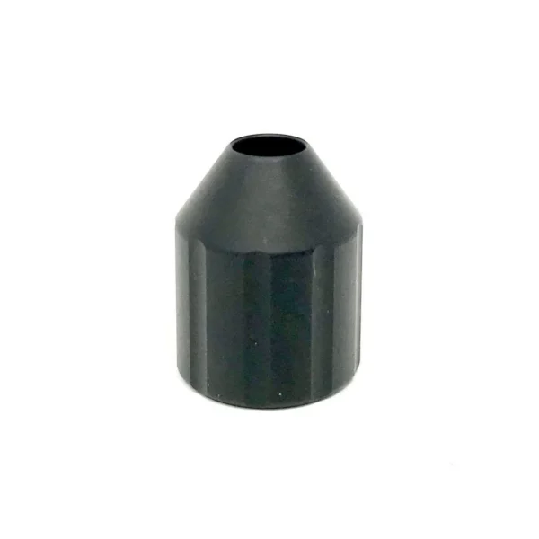 Area419 Area 419 Pistol Head for Funnel, black metal piece viewed from above at an angle