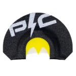 Higdon Outdoors Power Calls Yelper, black diaphragm call with white logo and yellow centre