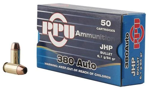 Prvi Partizan PPU 380ACP JHP 94GR 50/1000