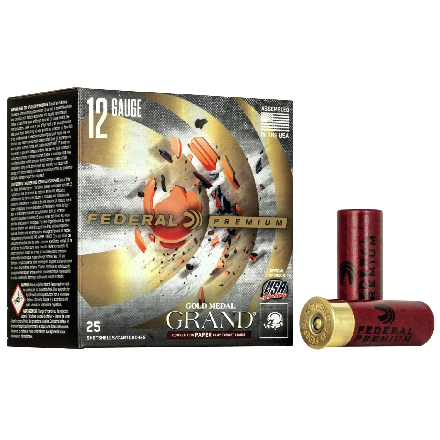premium-gold-medal-12ga-shotgun-ammunition-primary Federal Cartridge Co. Premium Gold Medal 12GA 2-3/4 3DE 1-1/8OZ 7.5 25rd