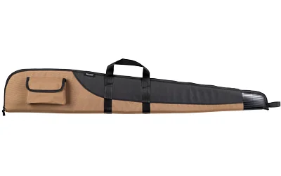 primary-10009 BULLDOG SUPERIOR SG BLK/TAN 52, side view of black and tan soft case with handles and straps
