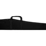 BULLDOG DLX CASE SHTGN 52-inch BLK/BLK long black case with zipper and carry handles, side view