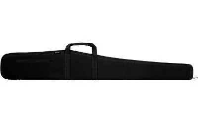 primary-10011 BULLDOG DLX CASE SHTGN 52-inch BLK/BLK long black case with zipper and carry handles, side view