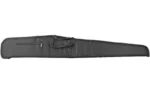 BULLDOG EXTREME SHOTGUN CASE BLK 55-inch black padded case with zip pockets, side view