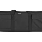 BULLDOG TACT SHTGN CASE BLK 29", black side view with carry handles and exterior pockets