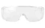 RADIANS COVERALLS CLEAR GLASSES CVRS, front view with clear wraparound lens and side shields