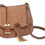Bulldog Cases BULLDOG CROSS BODY PURSE CAMEL SUEDE