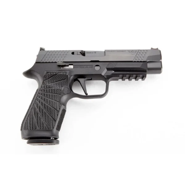 Wilson Combat/SIG P320 Full-Size Handgun 9mm Luger 17rd Magazines (2) 4.7" Barrel Black Grip Module Action Tune Straight