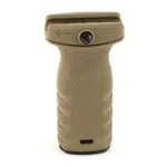 Mission First Tactical MFT REACT SHORT VERT GRP SDE, tan front view with textured surface