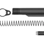 Santan AR15 ENHNCD Buffer Kit black components with buffer tube, spring, buffer and rings