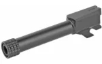 BACKUP BBL SIG P320 CMPCT THRD BLK, black angled barrel with threaded muzzle