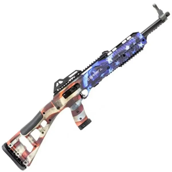 MKS SUPPLY LLC Hi Point 4595TS carbine, angled left-side view with Union flag finish