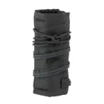 Burn Proof Gear BPG SUPPRSSR CVR HVY 5.5 X 1.5 BLK black cover with cord wrapping, upright view