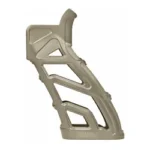 ADAPTIVE LTG LTWT TACT AR GRIP FDE tan skeletal grip right-side view with angular cutouts