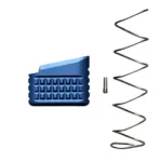 BACKUP MAG EXT FOR GLK 19/23 +5 BLU, blue extension with black spring and small pin