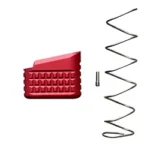 BACKUP MAG EXT FOR GLK 19/23 red magazine extension with spring and small hardware