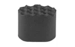 SANTAN AR15 EXT MAG RELEASE black angled view with textured circular face
