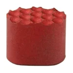 SANTAN AR15 EXT MAG RELEASE red angled view with textured circular face