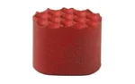 SANTAN AR15 EXT MAG RELEASE red angled view with textured circular face