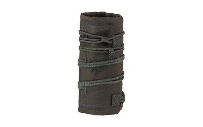 Burn Proof Gear BPG SPRSR CVR HVY black suppressor cover, upright view with wrapped cords