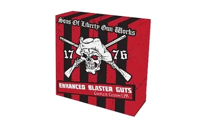 primary-10294 Sons of Liberty Gun Works SOLGW E-Blaster Guts LFT ambi safety, red and black box, front view