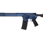 Black Rain Ordnance BRO WTP 556NATO 16" 30RD BLUE BW, blue rifle in left-side view