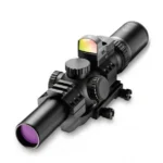 Burris RT-6 Rifle Scope Combo, black angled view with FastFire III sight and PEPR mount