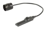 Fenix AER-02V2 black remote pressure switch with coiled cable, round connector and dual-button pad