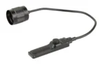Fenix AER-04 black remote pressure switch with curved cable, round connector and dual-button pad