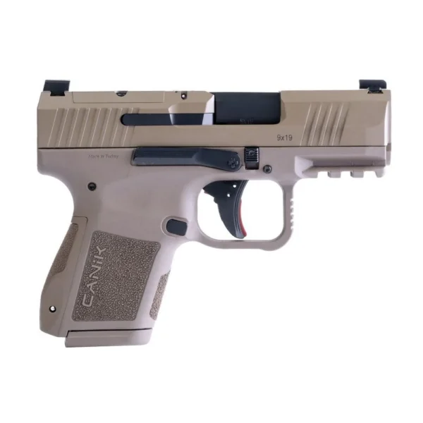Century Arms Canik Mete MC9 Handgun 9mm Luger 12 and 15rd Magazines (2) 3.18" Barrel FDE
