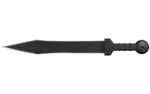 Cold Steel Gladius machete, black right-side view with pointed blade and ribbed handle
