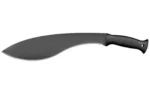 Cold Steel Kukri machete, black right-side view with curved blade and black handle