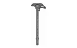 Strike charging handle extended latch black, top view with T-shaped handle