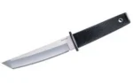 Cold Steel Kobun Boot knife with silver blade and textured black handle, right side view