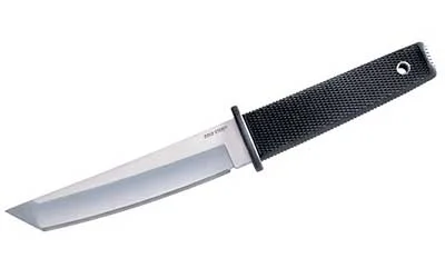 primary-10438 Cold Steel Kobun Boot knife with silver blade and textured black handle, right side view