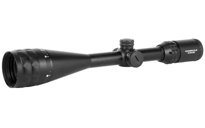 KONUS KONUSPRO PLUS 6-24X50 IR MBLK black scope, right-side view with adjustment turrets