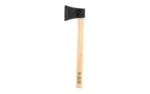 Cold Steel Axe Gang Hatchet, side view with black axe head and light wood handle