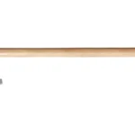 COLD STL VIKING HAND AXE side view with silver axe head and long natural wood handle