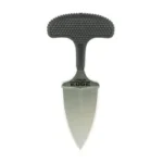 COLD STL URBAN EDGE 2.5 W/SHEATH, front view of silver push dagger with black T-handle