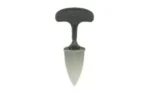 COLD STL URBAN EDGE 2.5 W/SHEATH, front view of silver push dagger with black T-handle