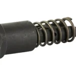 Strike Forward Assist Hex black, side view with hexagonal button, spring and pointed shaft