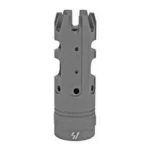 STRIKE KING COMP 556, dark gray front view with prongs and circular side ports