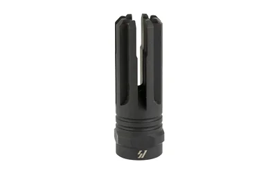 primary-10465 STRIKE VENOM FLASH HIDER 308 5/8X24, black upright view with four long prongs