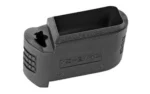 Springfield SPRGFLD MAG XTENSION XD9/40/357 black magazine extension, angled top view