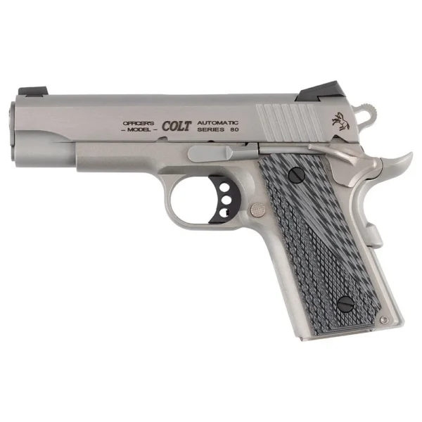 Colt Manufacturing Colt Lightweight Officer Single Action Handgun .45 Auto 7rd Magazine 4.25" Barrel G10 Grips