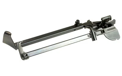 Springfield M1A M2 Bipod black and silver angled view with folded legs and mounting hardware